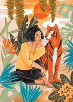 canvas-print-woman-with-tiger