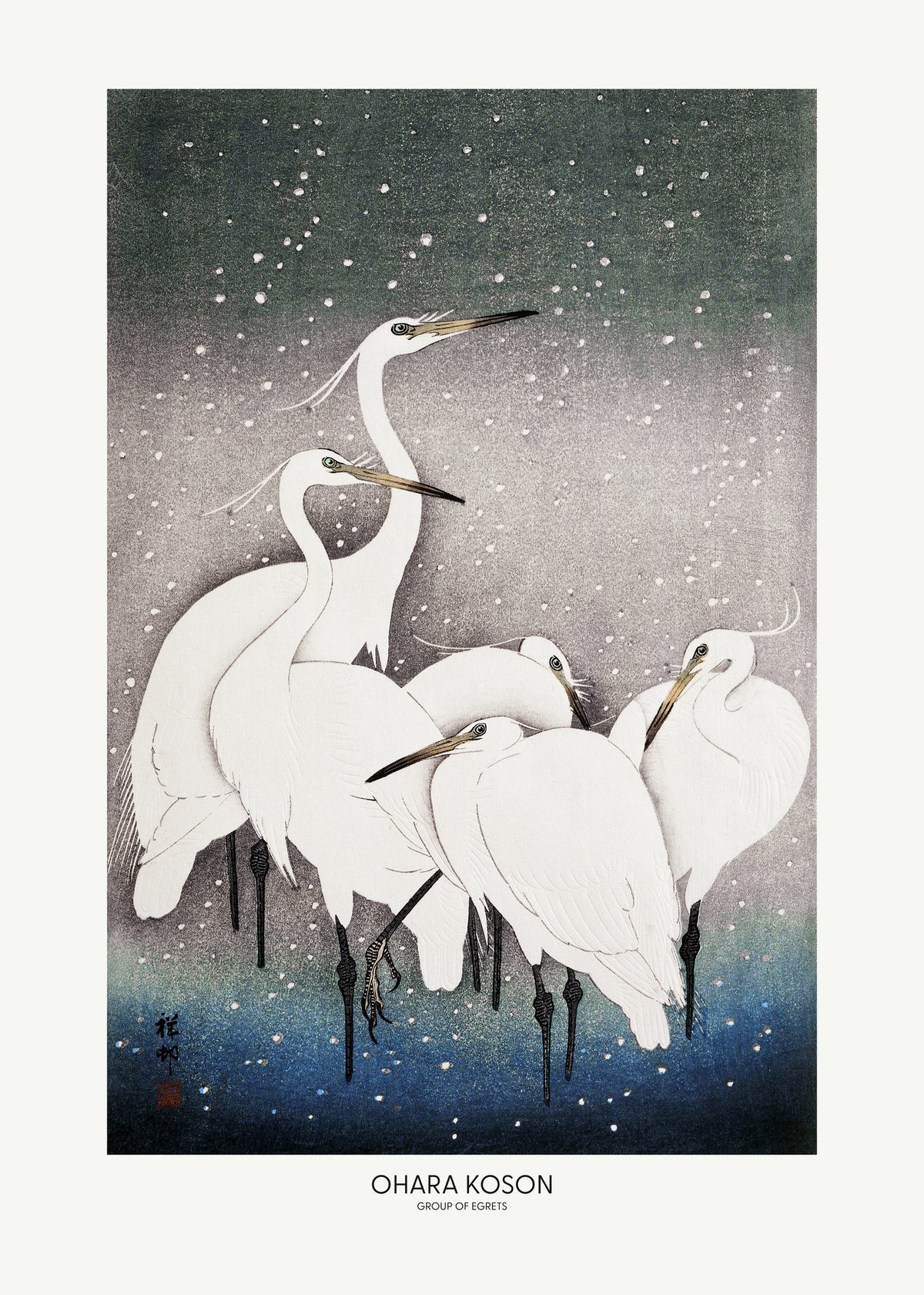 aluminium-print-group-of-egrets