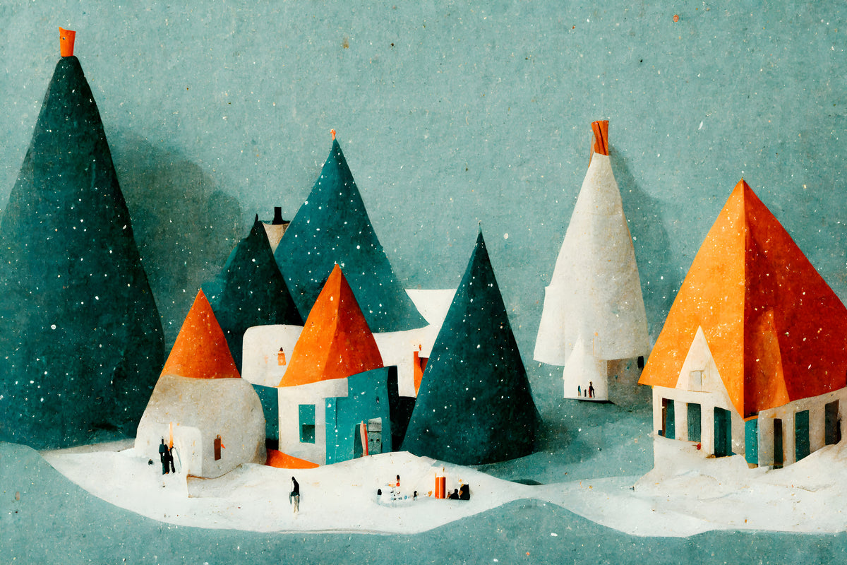 aluminium-print-cute-paper-village