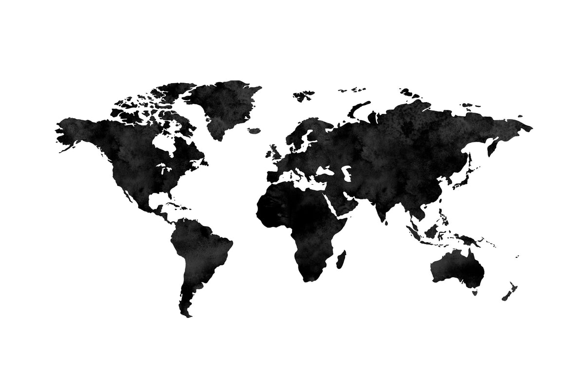 acrylic-print-inked-world-map