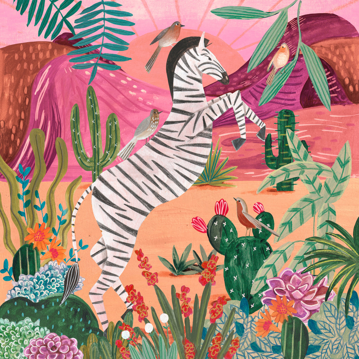 canvas-print-zebra-in-the-mountains