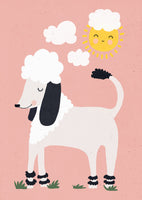 framedposter-print-poodle-sunshine
