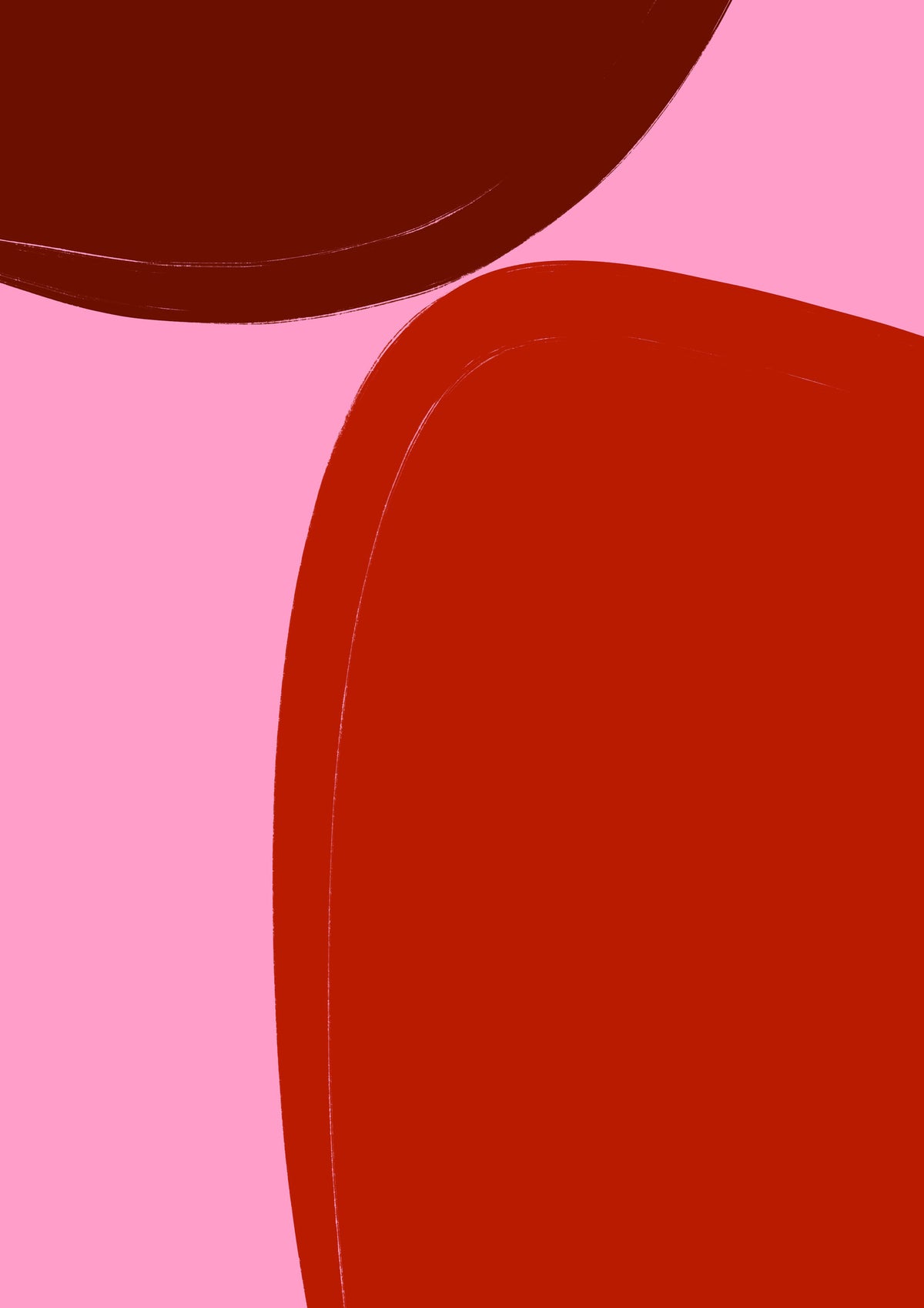 framedcanvas-print-curved-red-shapes