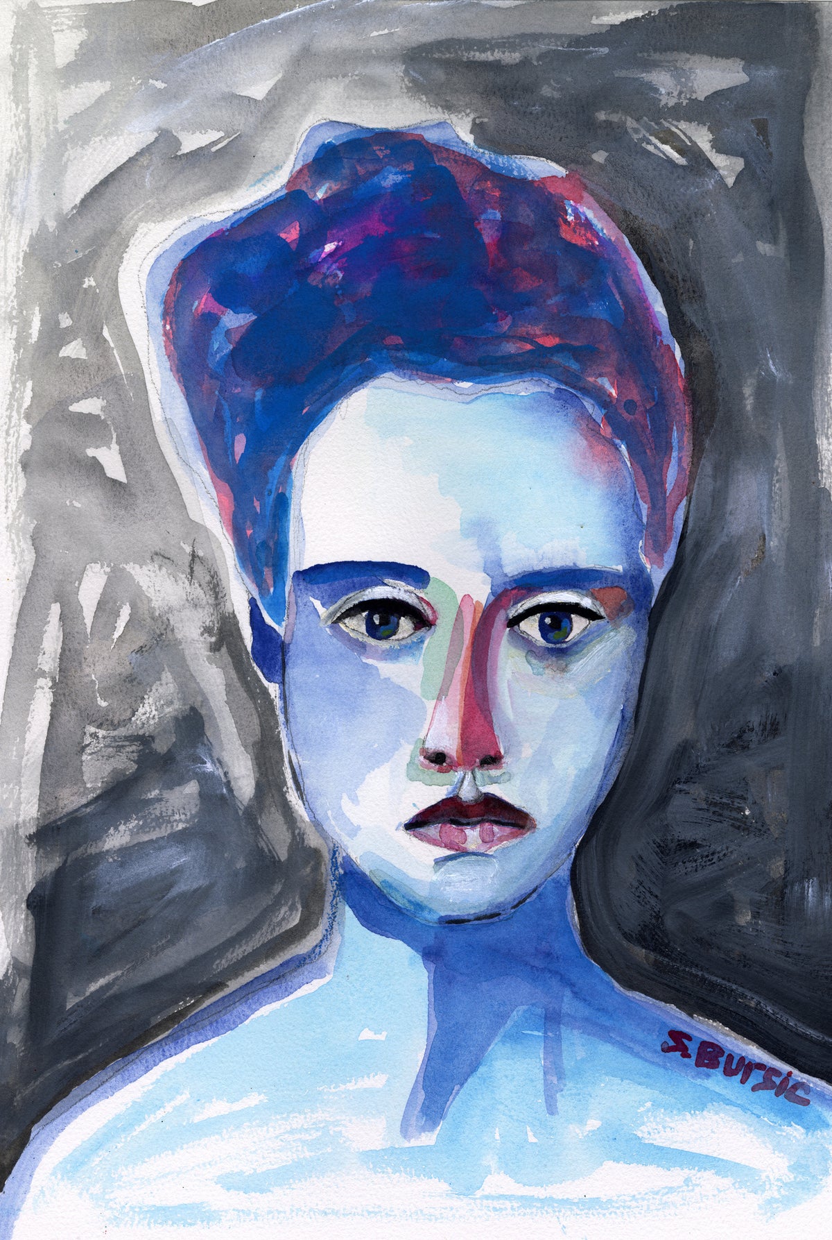 acrylic-print-lady-watercolour-woman-portrait