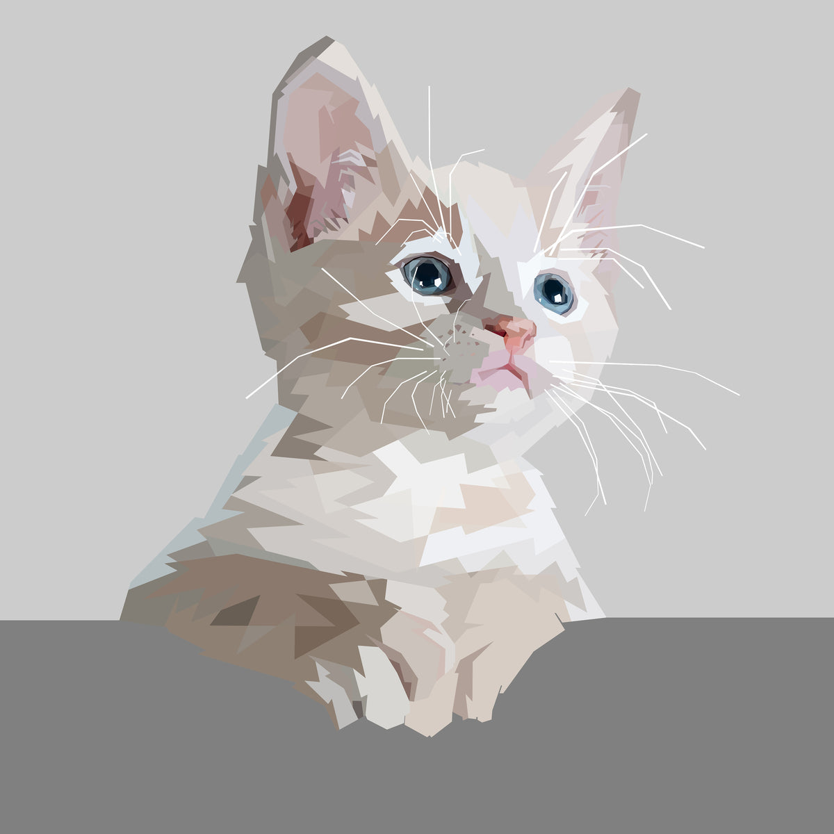 4-piece-acrylic-print-artwork-cat