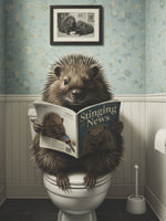 framedcanvas-print-porcupine-in-the-bathroom