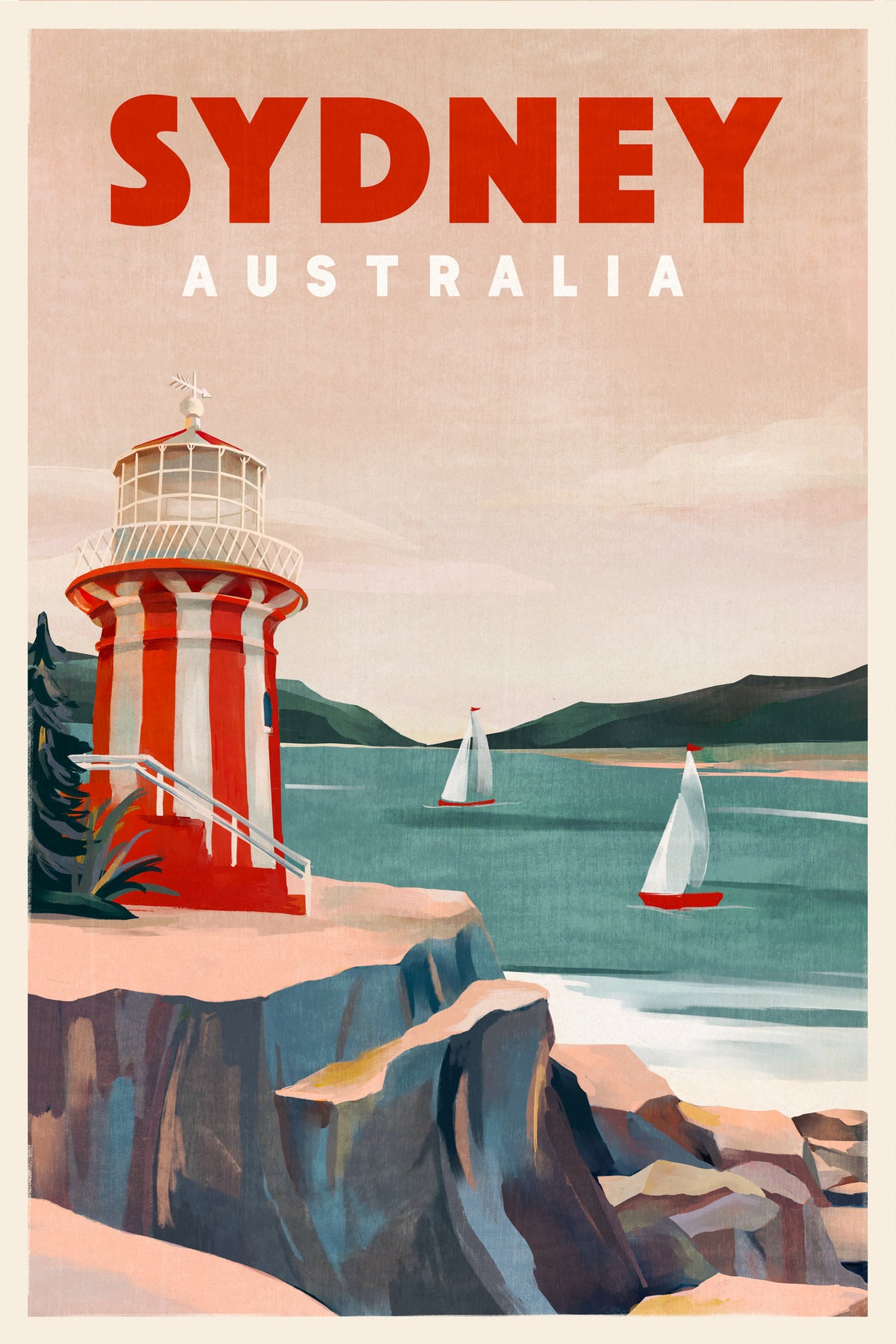 poster-print-sydney-australia-lighthouse-nautical-travel-art