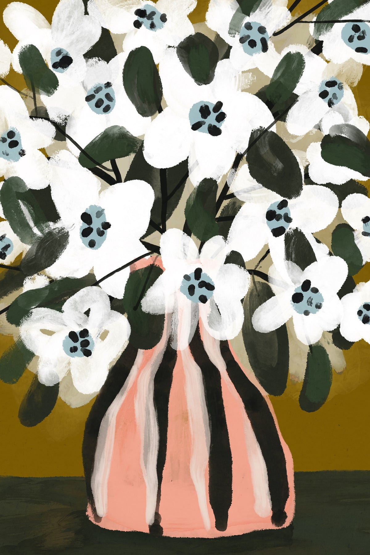 canvas-print-blooming-stripes