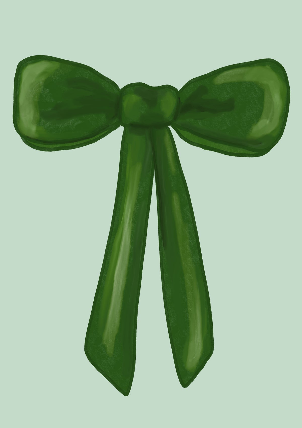 framedposter-print-emerald-ribbon-charm
