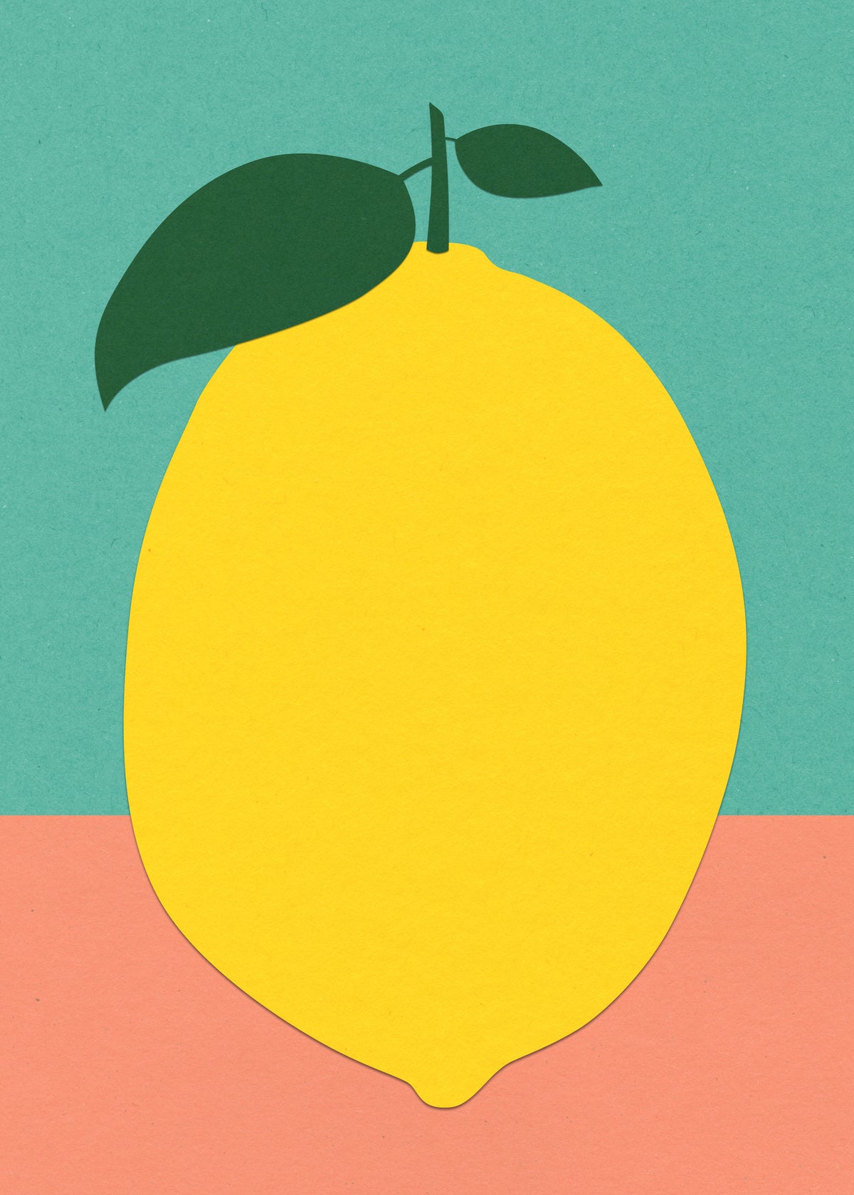 acrylic-print-lemon-with-two-leaves