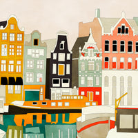 acrylic-print-amsterdam-houses-with-ships-view-1