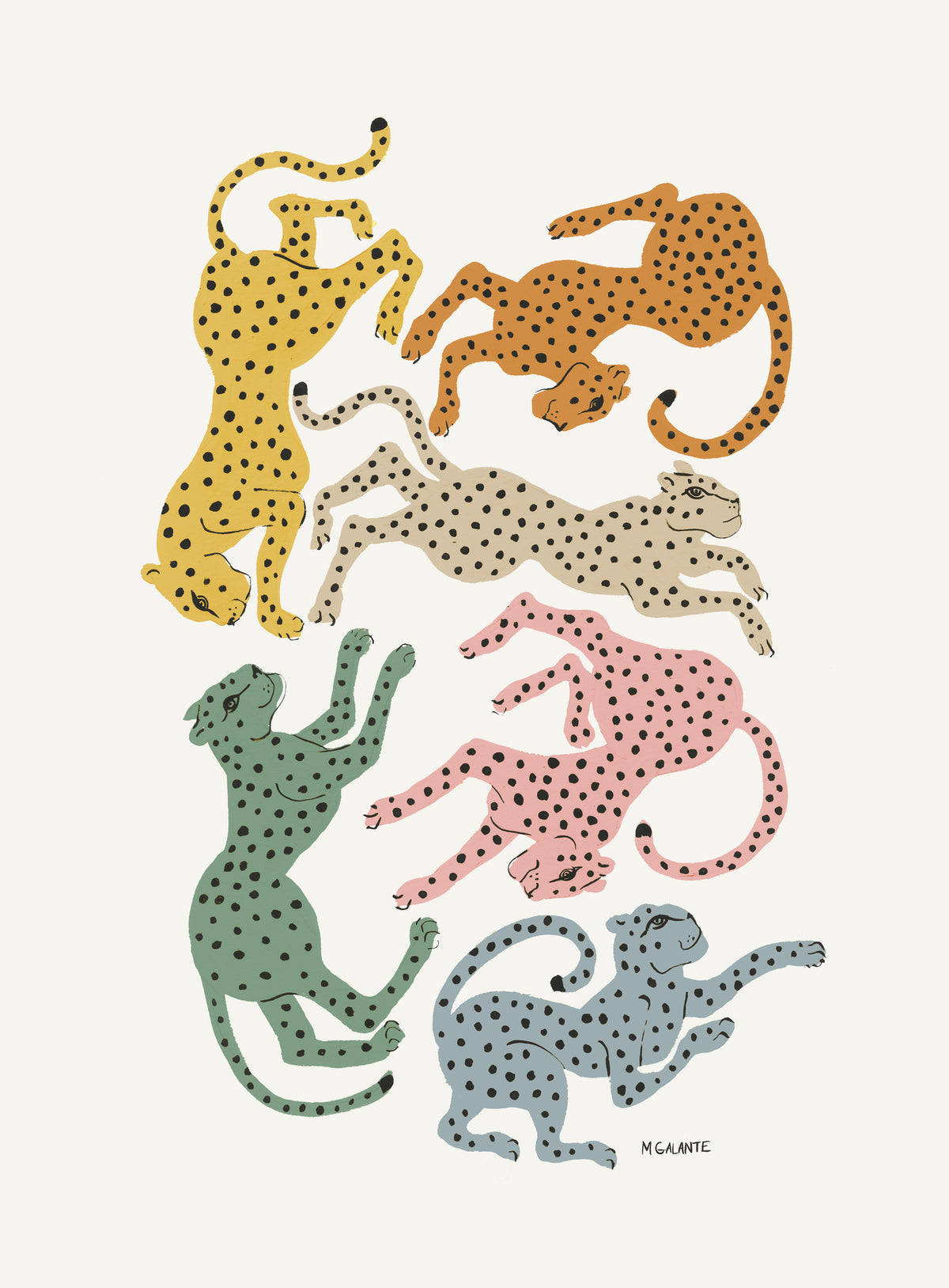 framedposter-print-colorful-cheetahs