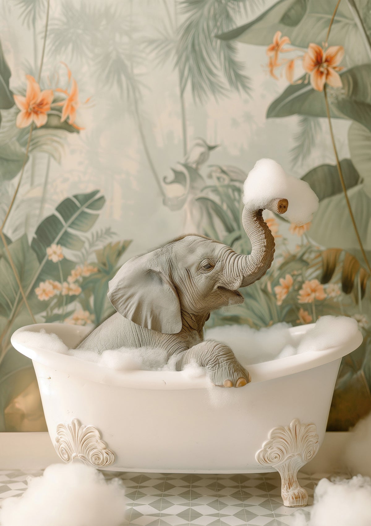 poster-print-elephant-bubble-bliss