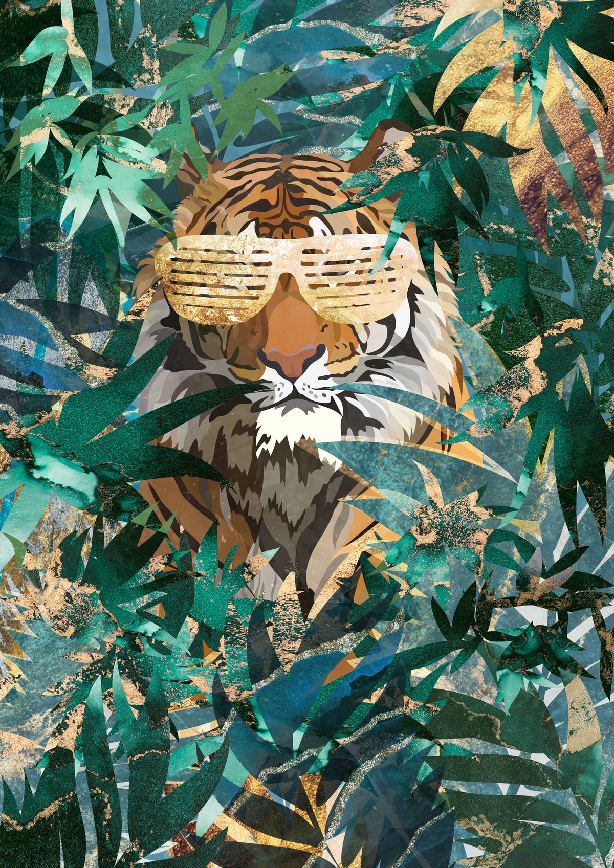 acrylic-print-rampb-tiger-in-the-jungle