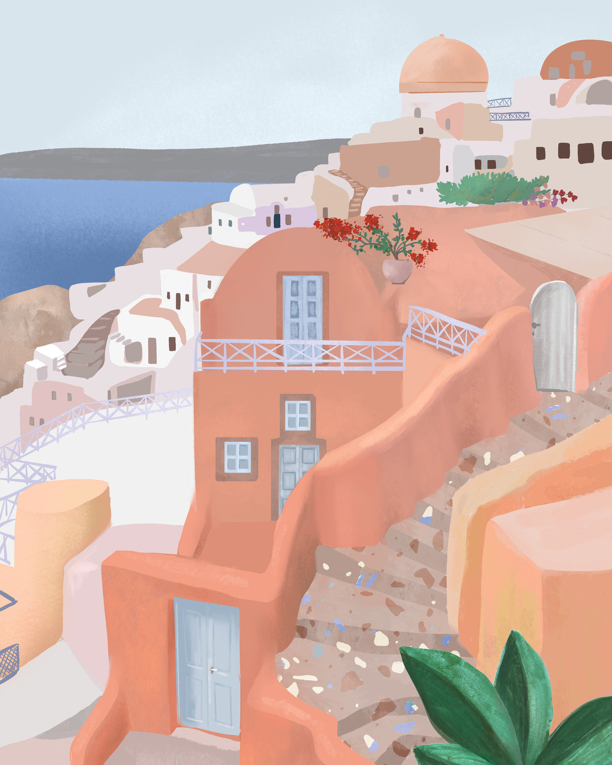aluminium-print-santorini-greece