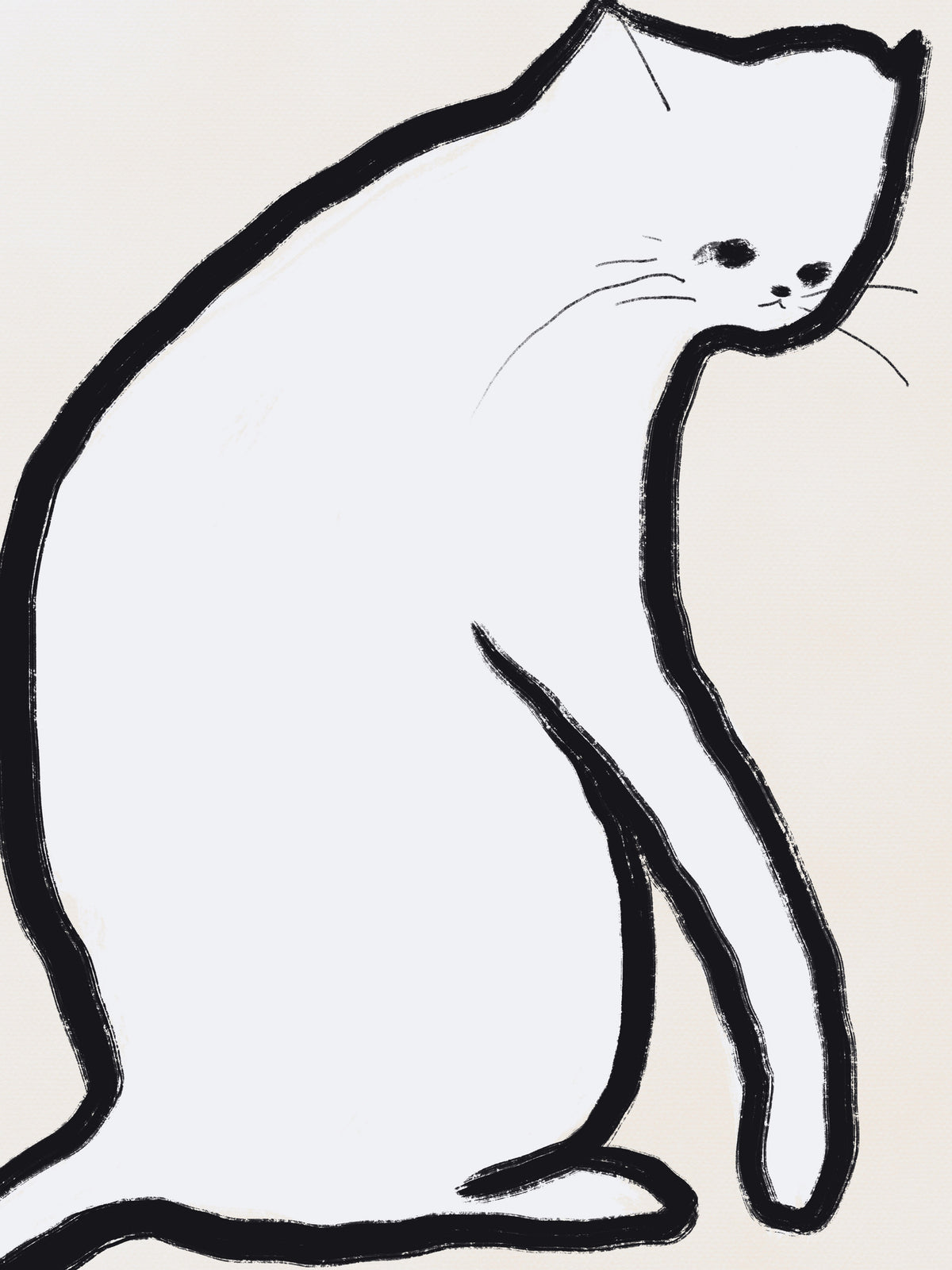 framedposter-print-white-cat