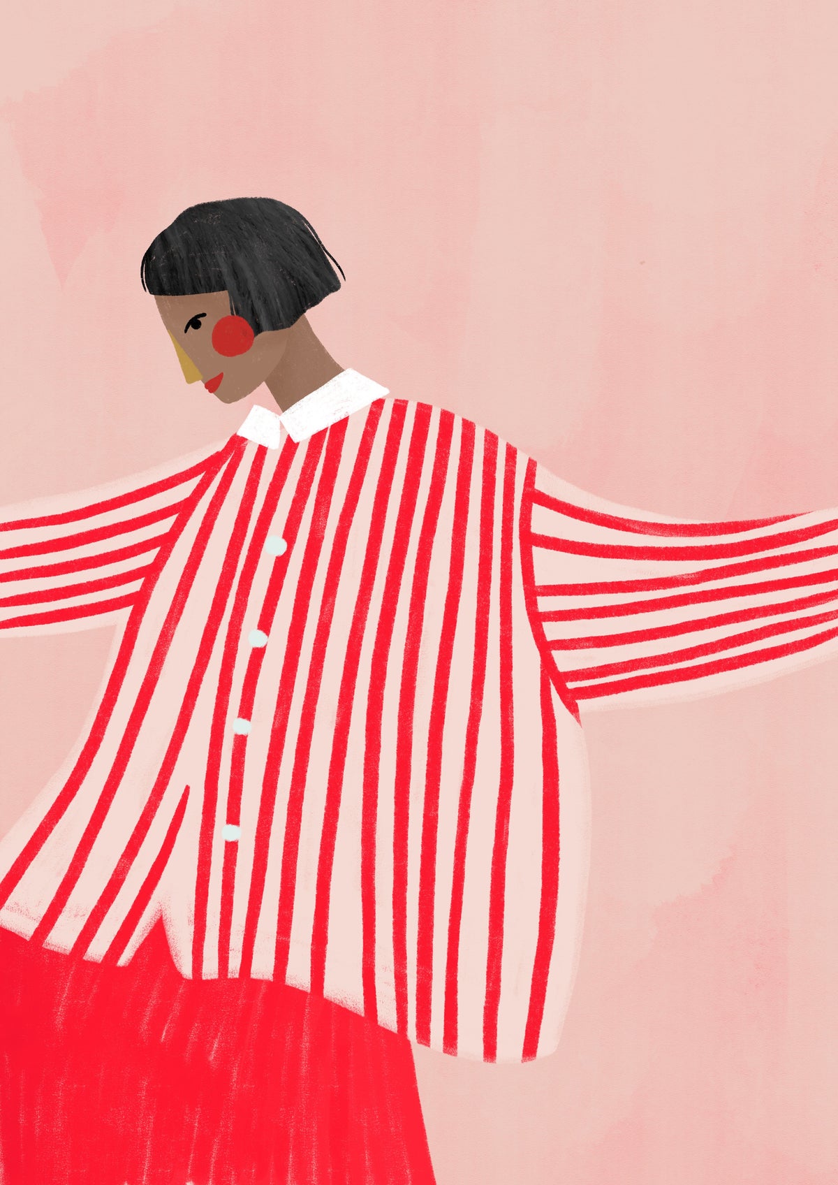 canvas-print-the-woman-with-the-red-stripes-2