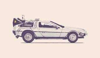 aluminium-print-delorean