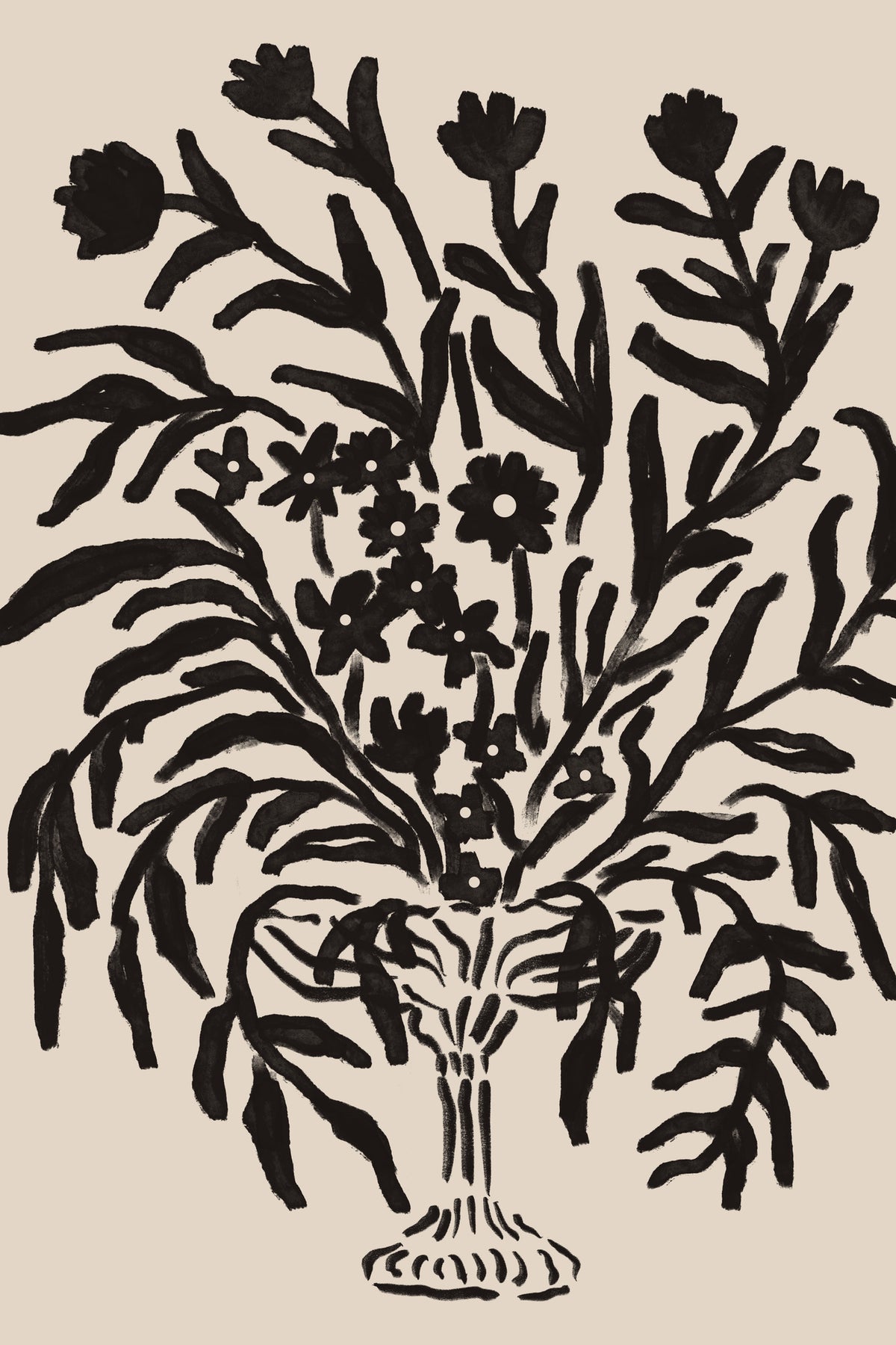 framedcanvas-print-black-ink-bouquet