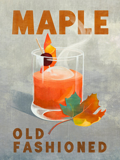 poster-print-maple-old-fashioned-cocktail