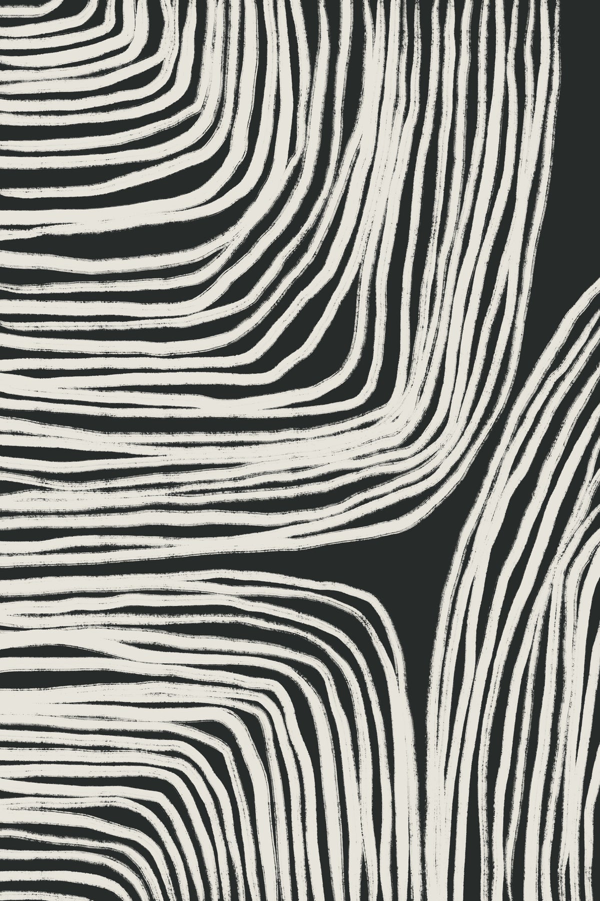 acrylic-print-monochrome-organic-wavy-lines