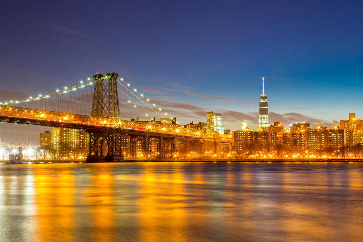 aluminium-print-skyline-ny-williamsburg-bridge