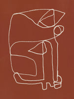 acrylic-print-line-art-abstract-portrait-terracotta
