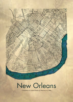 framedposter-print-new-orleans-map