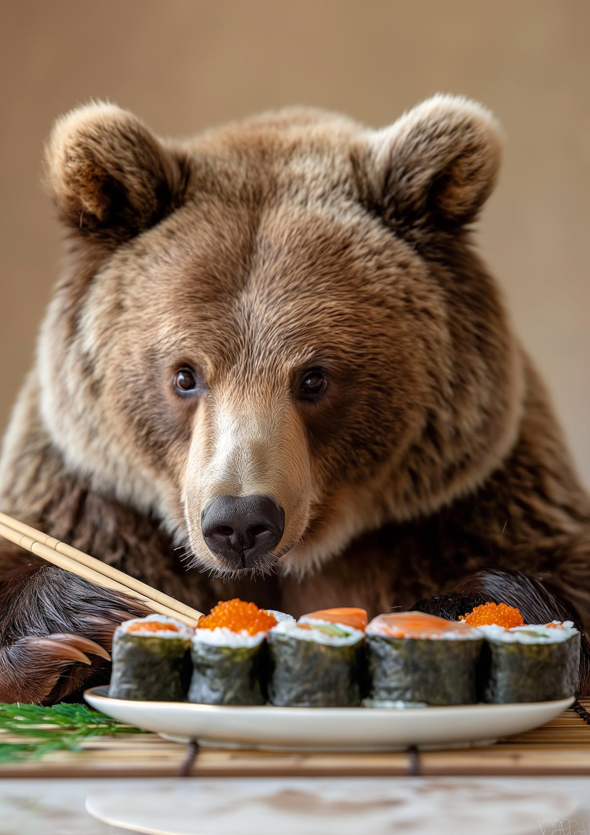 framedcanvas-print-bears-sushi-feast