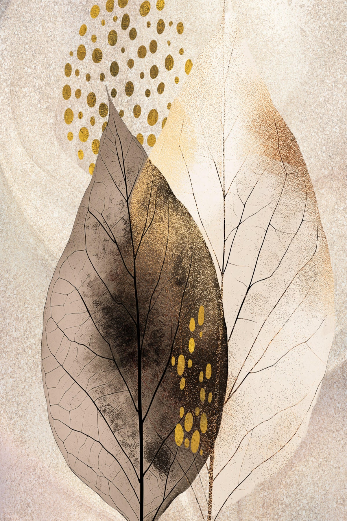 acrylic-print-leaves-in-burnt-umber