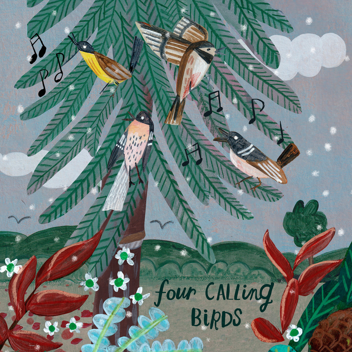 aluminium-print-four-calling-birds