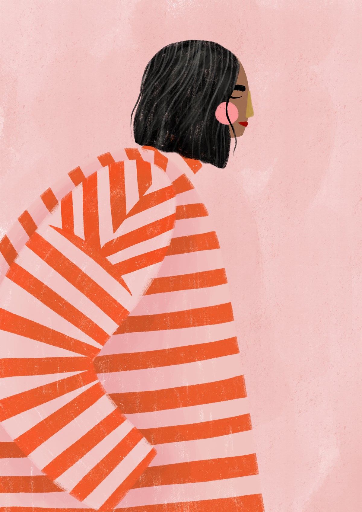 canvas-print-the-woman-with-the-orange-stripes