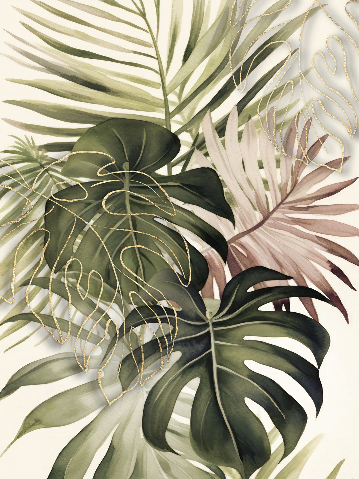 acrylic-print-boho-tropical-bouquet