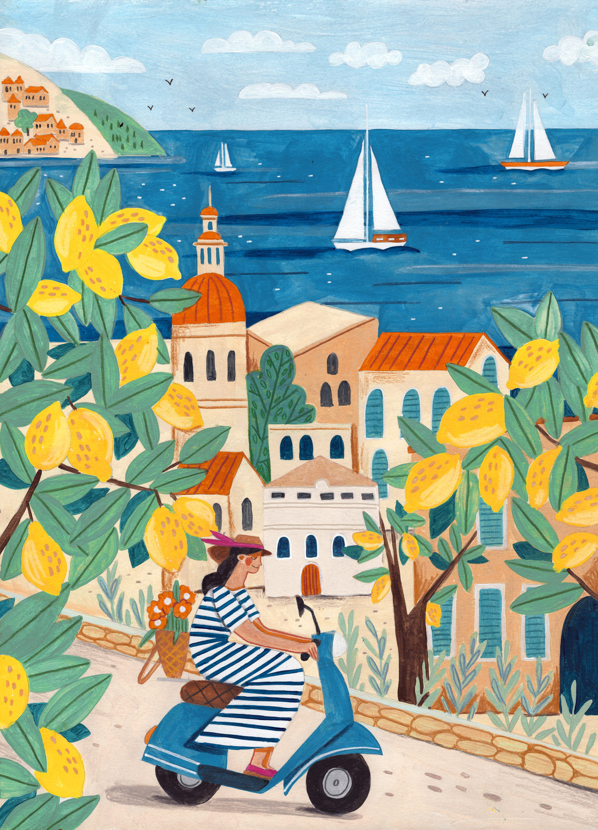 canvas-print-travel-poster-woman-on-the-amalfi-coast-italy