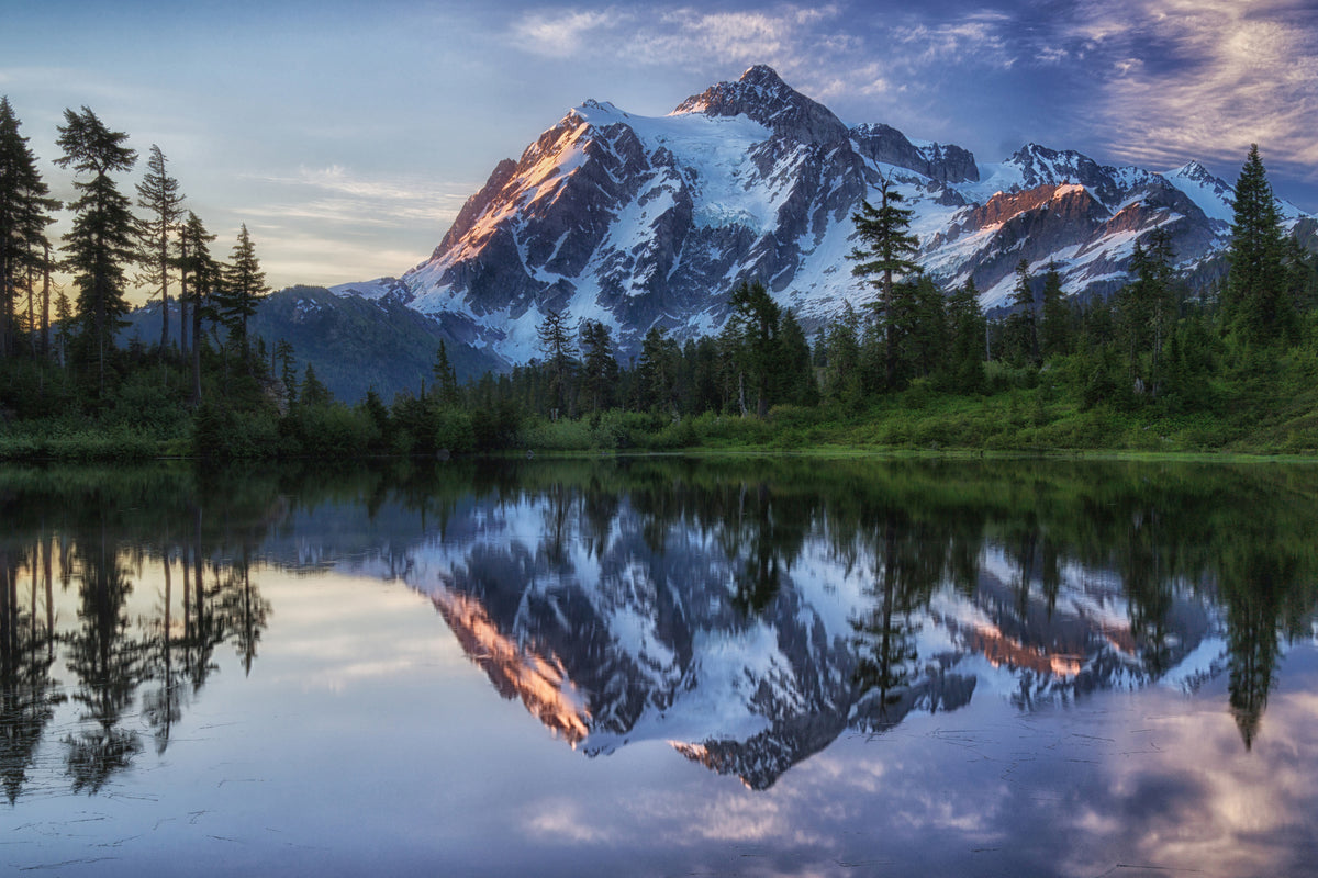 modern-3-piece-aluminium-print-sunrise-on-mount-shuksan