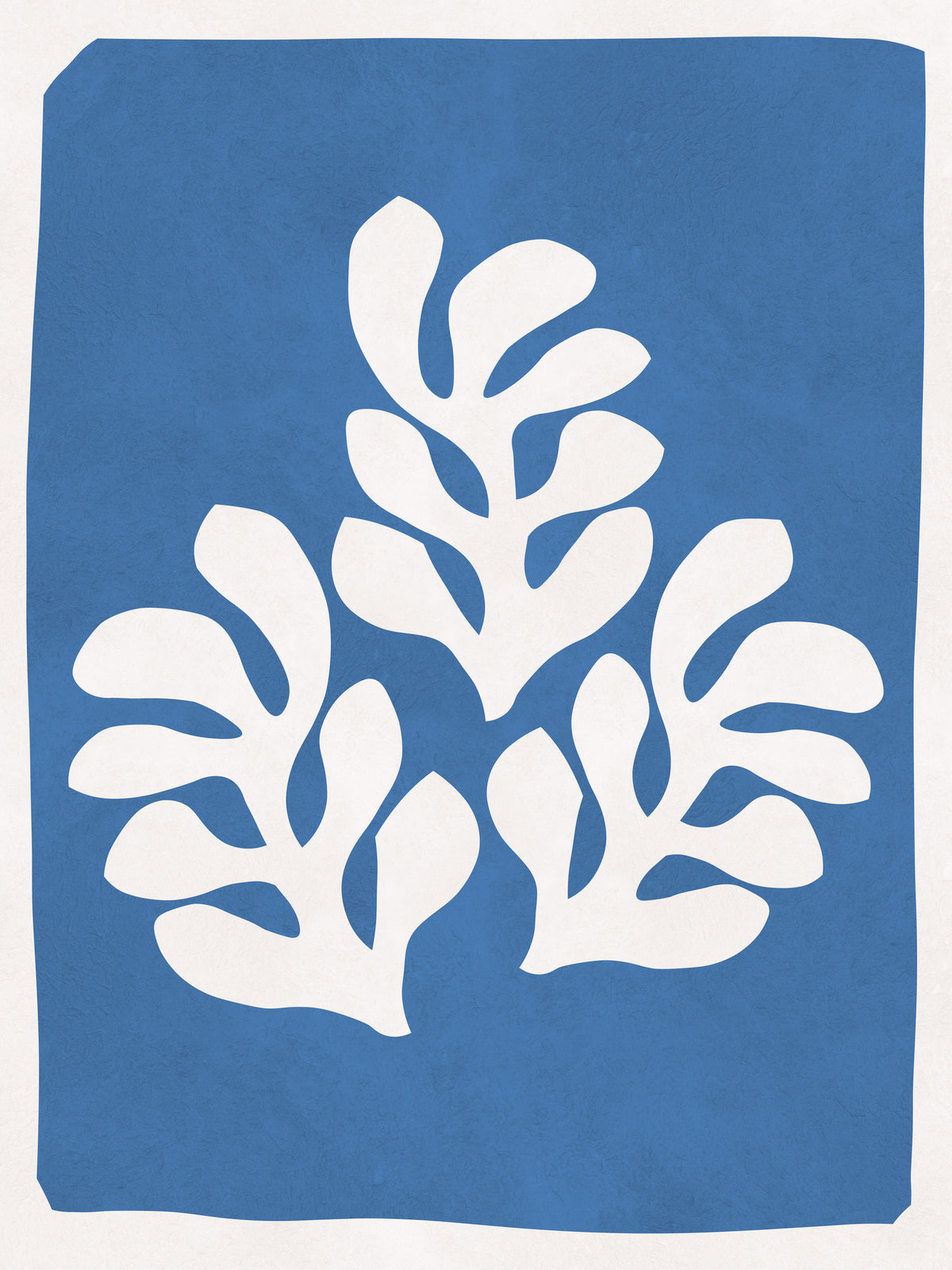 aluminium-print-white-leaf-shape