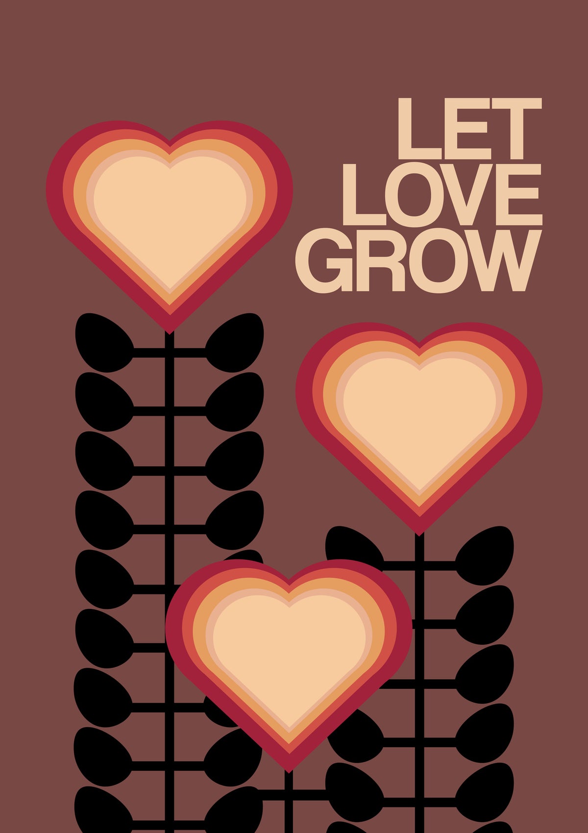 framedposter-print-let-love-grow-brown