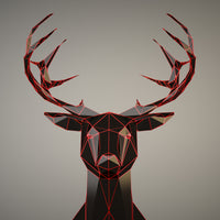 4-piece-acrylic-print-antlers