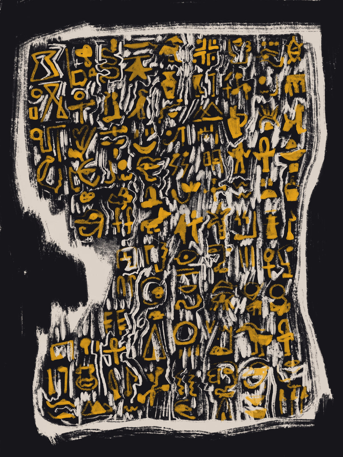 acrylic-print-ancient-script-like-symbols