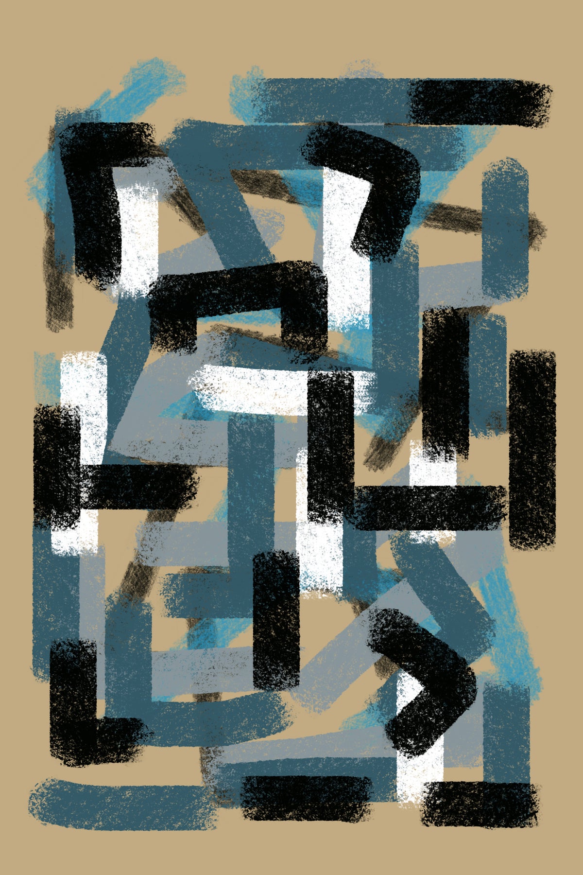 framedcanvas-print-abstract-composition-no7