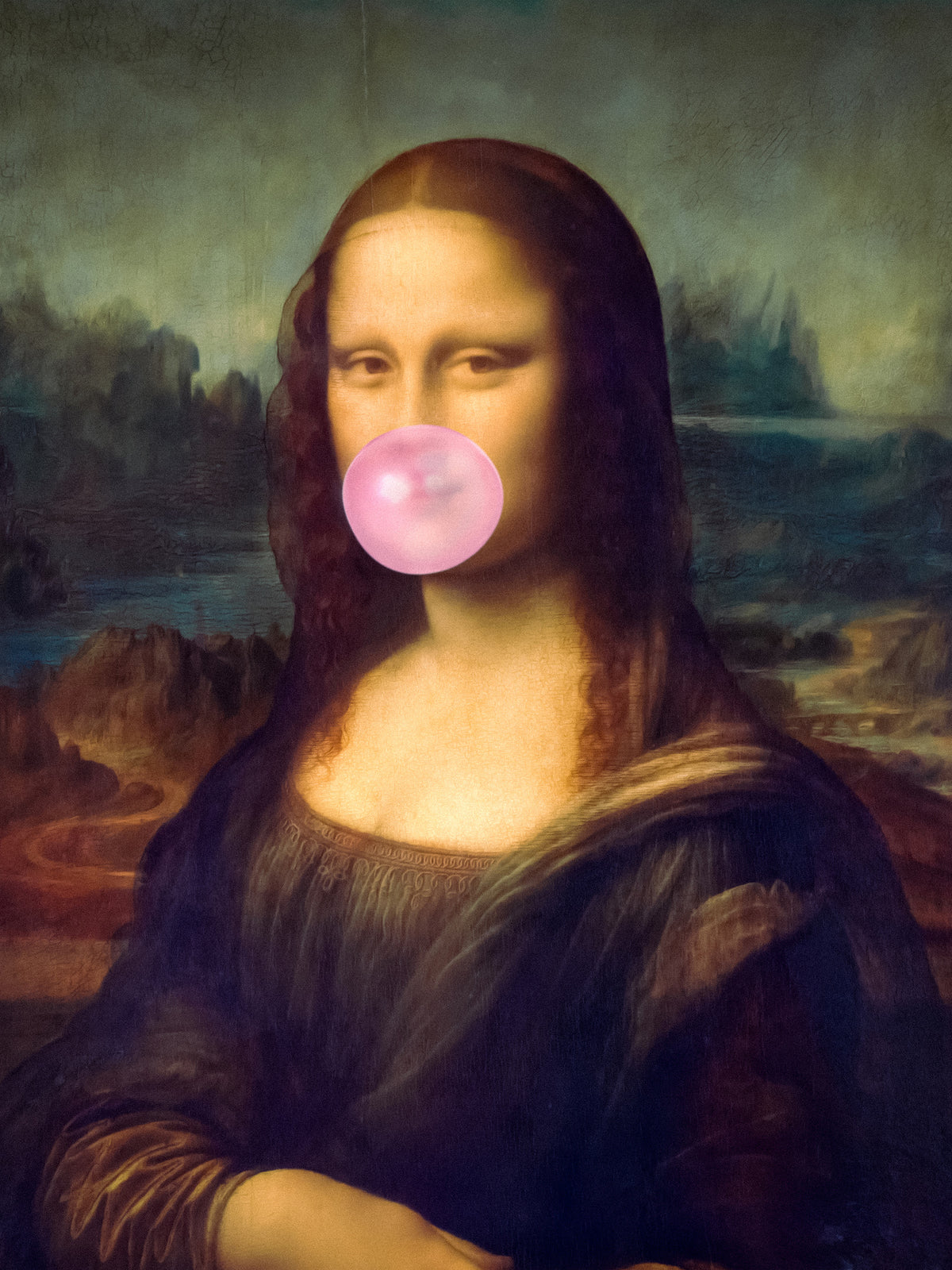 framedposter-print-mona-lisa-bubble-gum