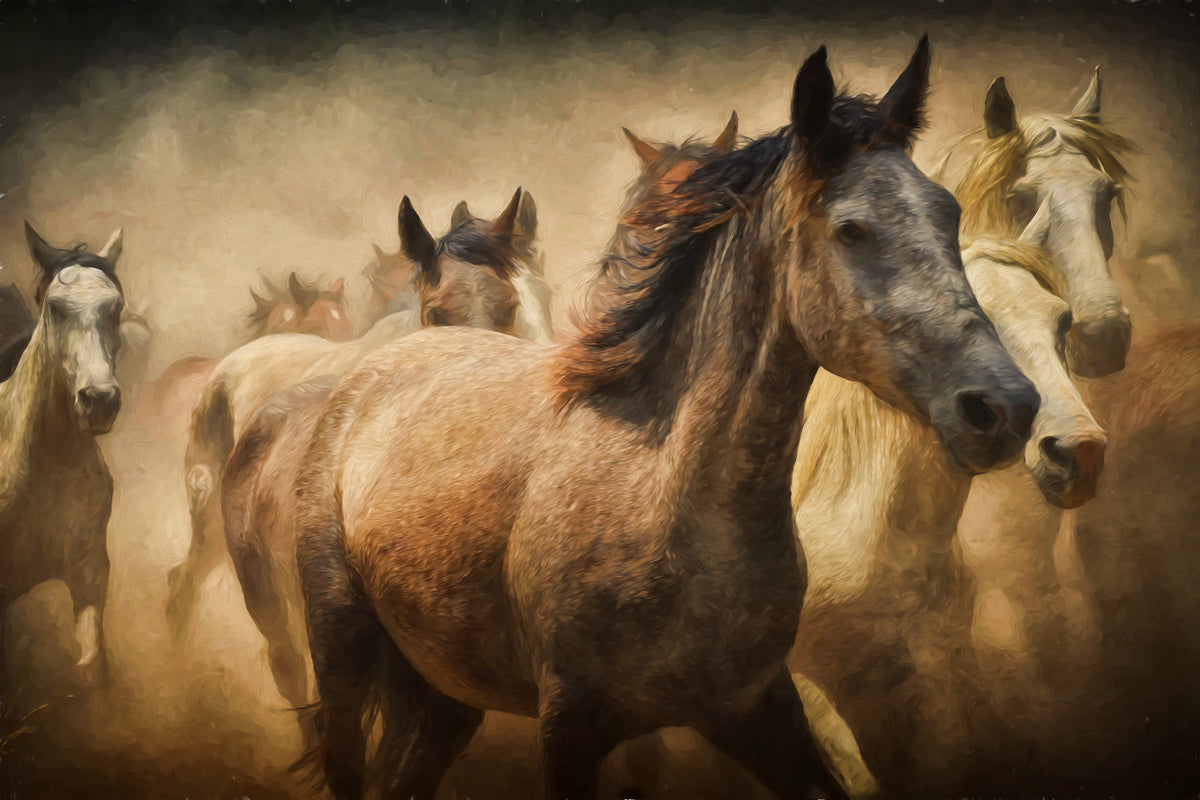 3-piece-acrylic-print-painting-wild-horses