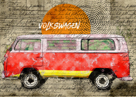 acrylic-print-volkswagen-vw-combi-red