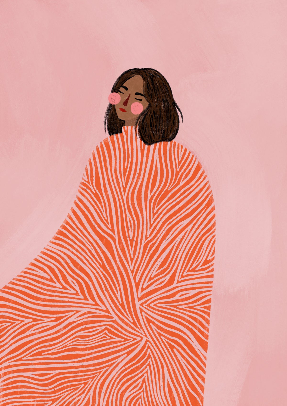 acrylic-print-the-woman-with-the-swirls