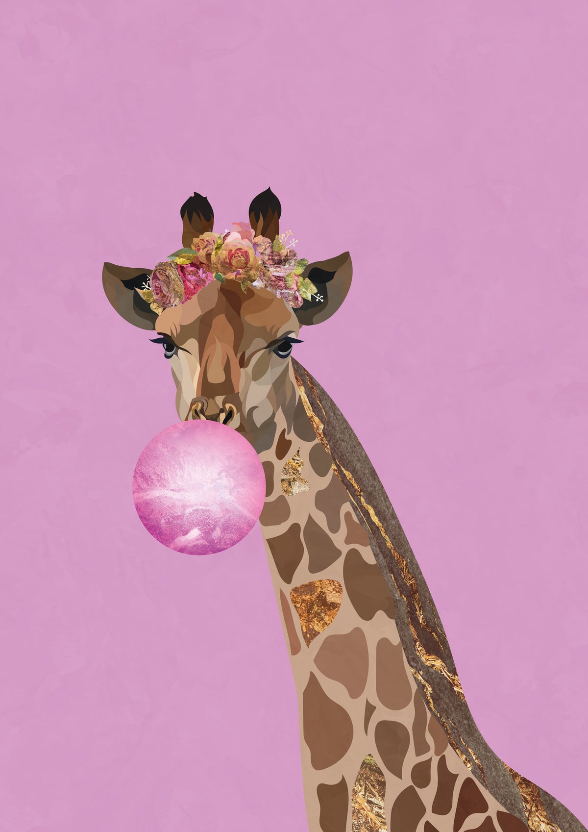 canvas-print-giraffe-pink-bubblegum