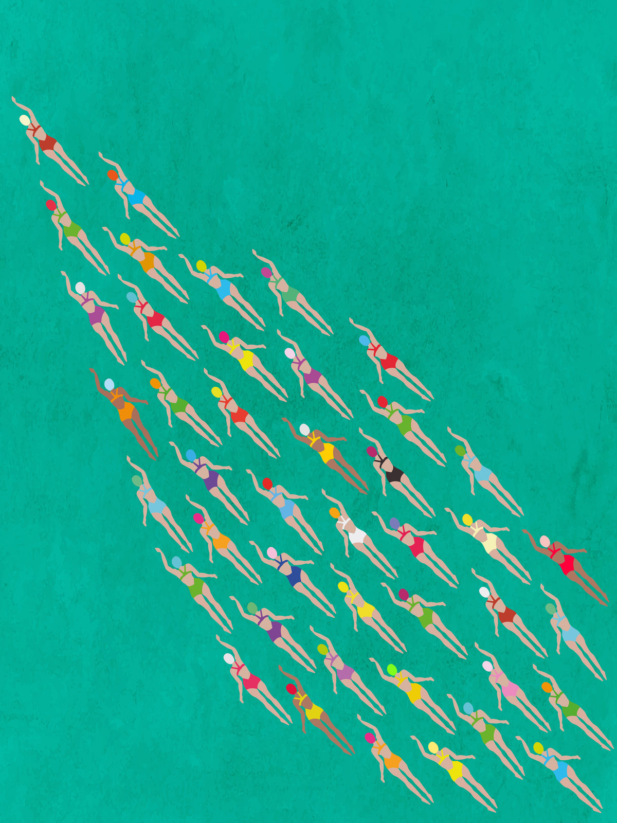 acrylic-print-racing-swimmers