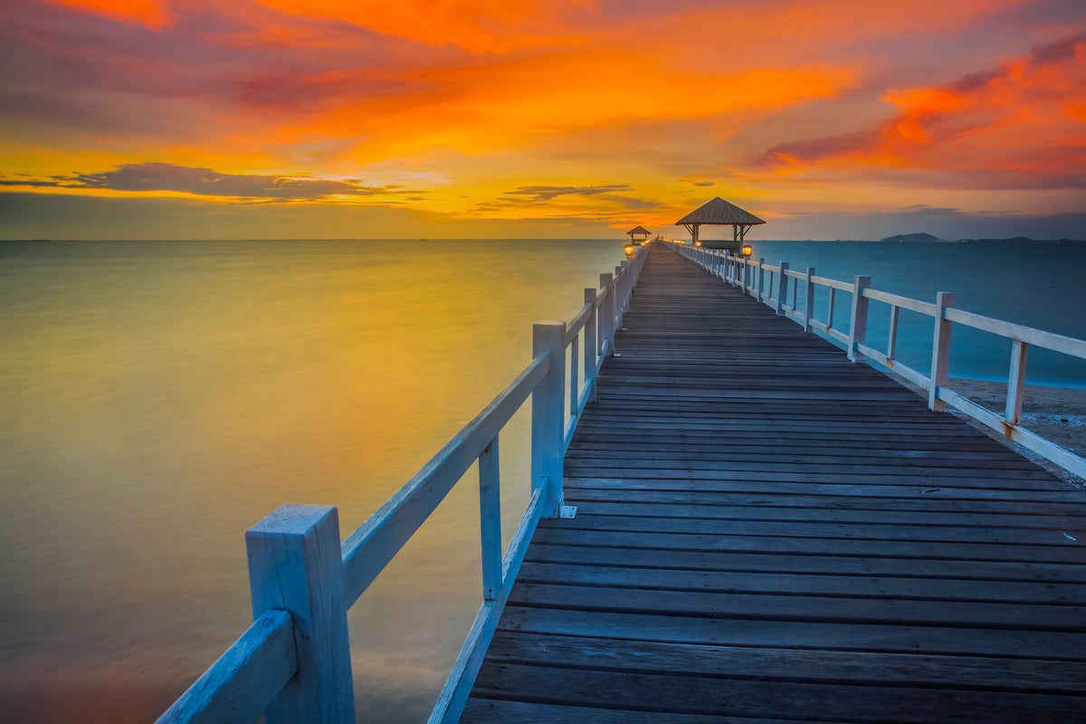 aluminium-print-a-wooden-bridge-in-the-far-east