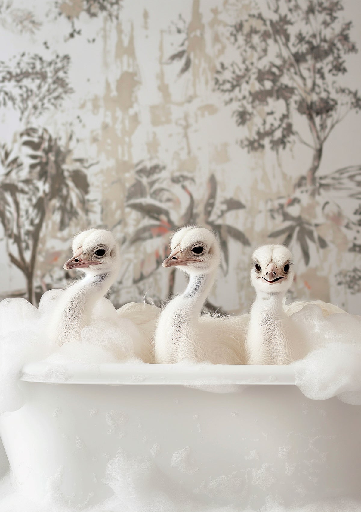canvas-print-ostrich-bath-time-delight