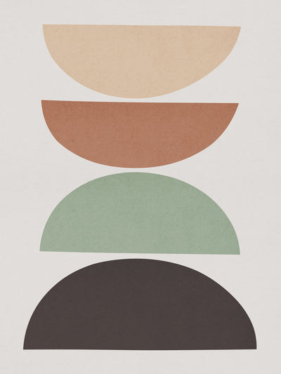 poster-print-organic-geometry-semicircles-pattern