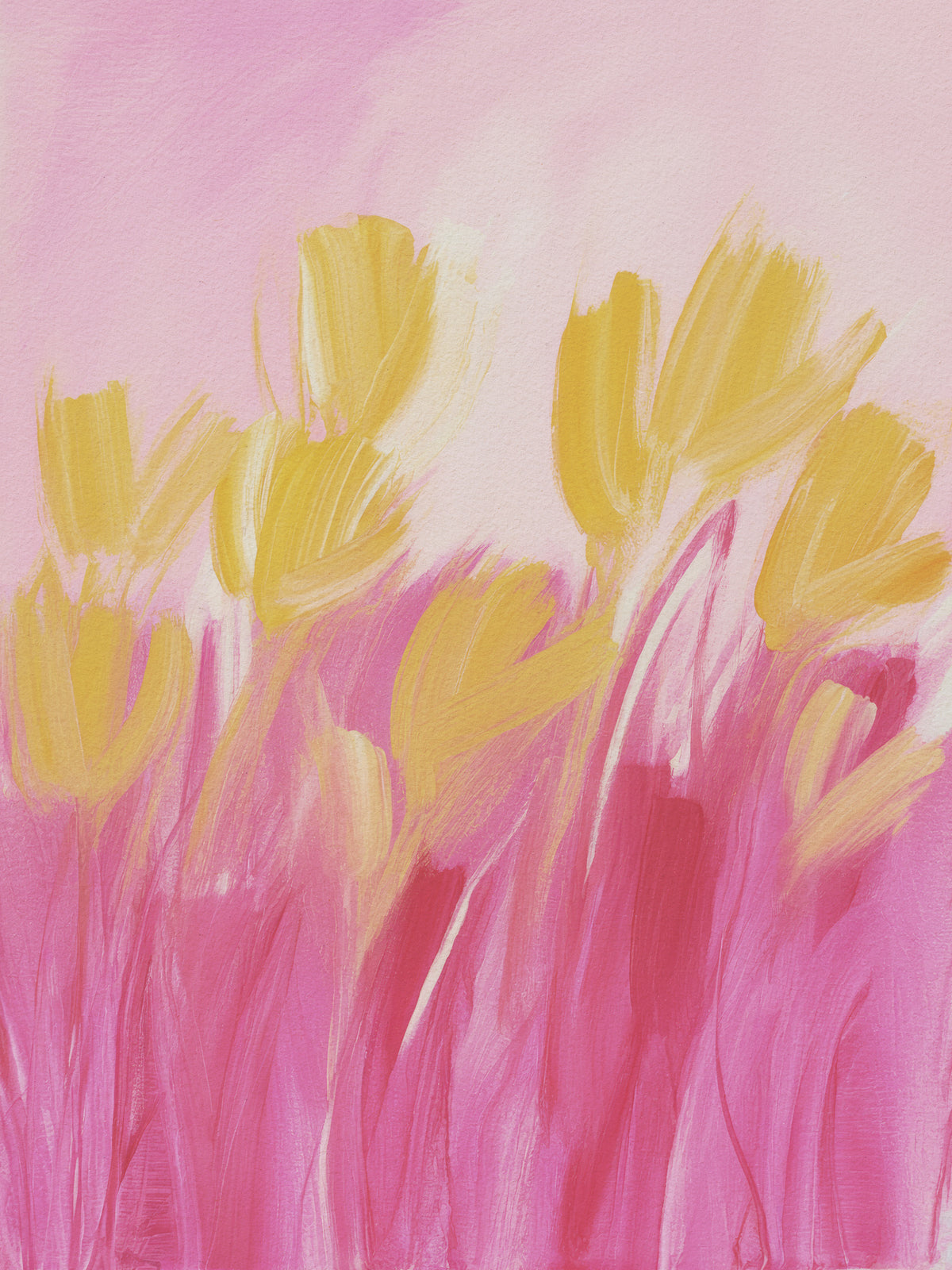 acrylic-print-flowers-in-yellow-and-pink